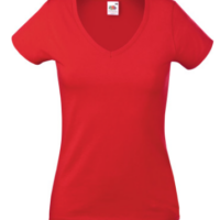 Rode dames club-T-shirt - Afbeelding 2